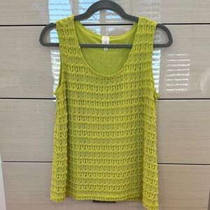 Jones New York Lime Green Tank Top